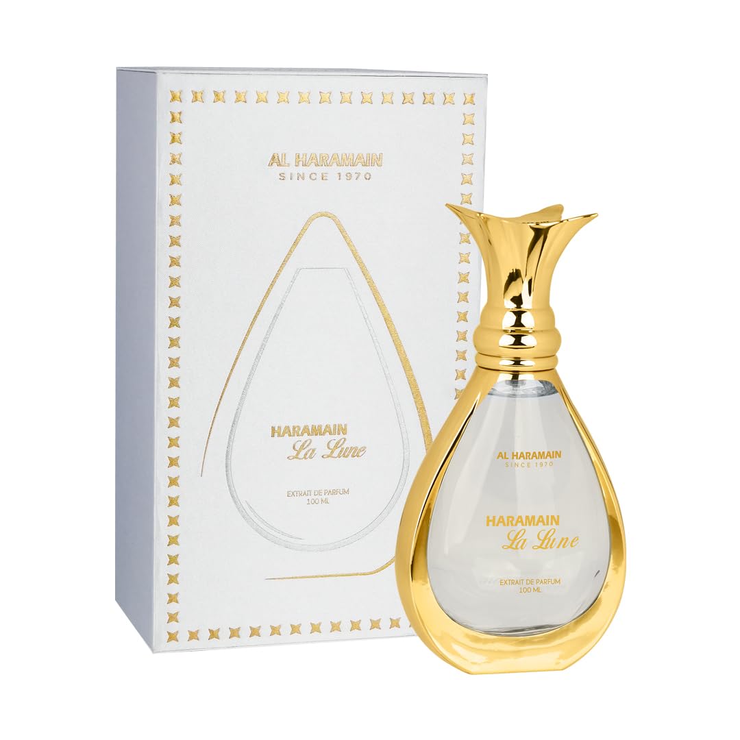 Al Haramain La Lune Eau de Toilette für Damen und Herren, langanhaltendes Körperspray mit Sweet and Woody Notes, Confidence-Boosting, 100 ml EDP-Spray