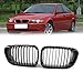 Doposażenie Samochodu Chłodnica Przedniego Zderzaka Akcesoria Kratek Serii 3 E46 1998-2001 (Czarny Połysk, Kolor M)