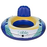 Sable Inflatable Water Float, Floating Tube Pool Lounger for Swimming Pool, Lake, and River, 47 inches Diameter