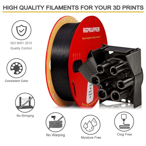 Image of RepRapper Polypropylene Carbon Fiber 3D Printing Filament, PP-CF Filament 1.75mm 700g, No Warping & Moisture Free 3D Printer Filament for 3D Printer, Black