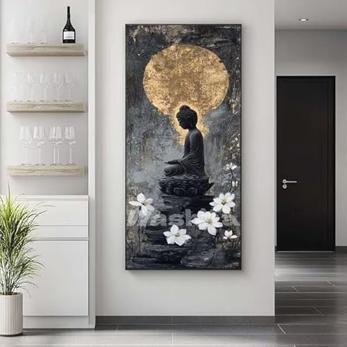 �������G �� �T �����h��G �L�b�g DIY ��l ���S�Ҍ��� �f�W�^�����G ��h�� �����L�b�g�ɂ��G�� Paint By Numbers �A�N�����y�C���g ���ʉ� �����Ńy�C���g �z�[�� �I�t�B�X���� �M�t�g 50x100 cm, �t���[���Ȃ�