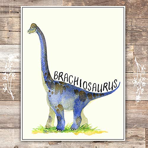 Dinosaur Bedroom Decor Wall Art Prints (Set of 4) - Unframed - 8x10s