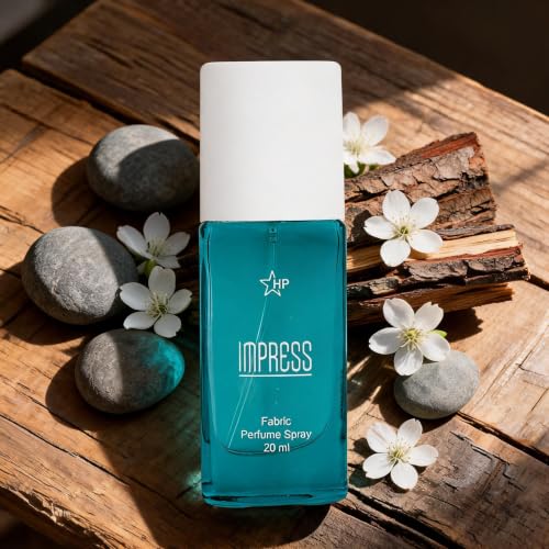 Image of HP Impress Fabric Perfume Spray, 20 ml, Unisex, Aromatic Fougere Fragrance, Glass Bottle