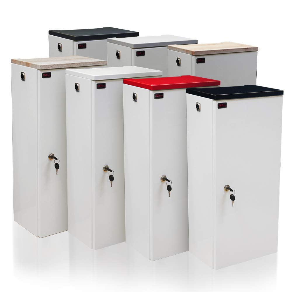 TNTboy® Netzwerk Design-Schrank für W-LAN Router - USB-Ladebuchse - Montageplatte - reinweiss