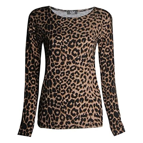 GirlsWalk Plus Size Leopard Print Top Cover