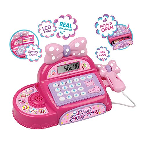 Homespired Caja registradora con pantalla LED, escáner, calculadora supermercado fingen jugar hasta juguete niños/niños mejor juguete Cover