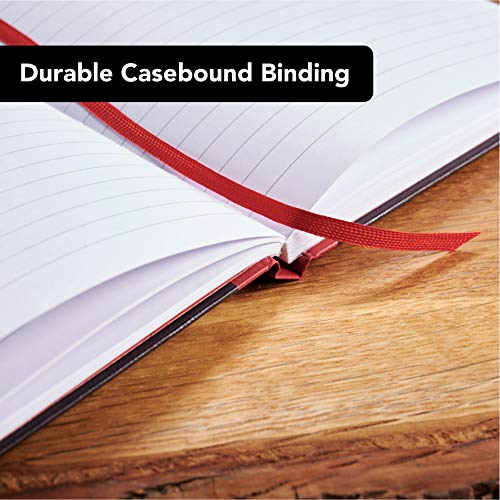 Black N' Red Notebook, Durable Hardcover, Premium Optik Paper, Scribzee App Compatible, Environmentally Friendly, Secure Casebound Binding, 11-3/4" X 8-1/4", 96 Double-Sided Ruled, 1 Count (D66174) #TOP3