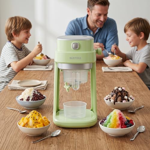 SUSTEAS Snow Cone Machine, Shaved Ice Machine with Adjustable Texture - image 8