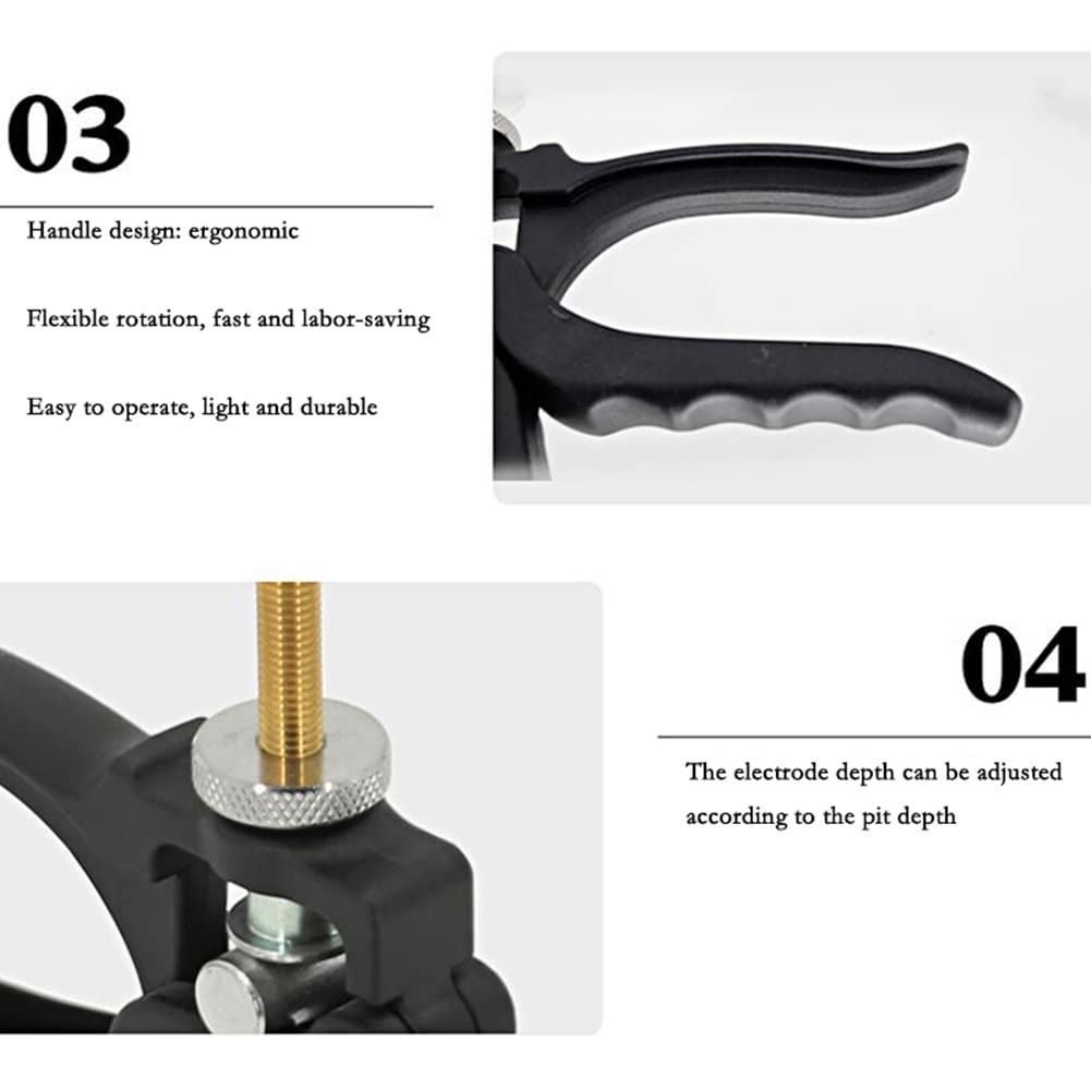 Srutueo Dent Repair Tool Automotive Metal Dent Quick Puller Spot Welding Pulling Unit Car Body Fine Repair Tool Small Leveling Bar Lifter, 500340889, Black