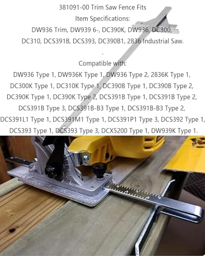 381091-00edge guide For Dewalt Cordless Circular Saw