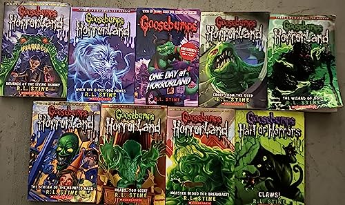 Goosebumps Horror Land Series Set 9 Books by R.L. Stine