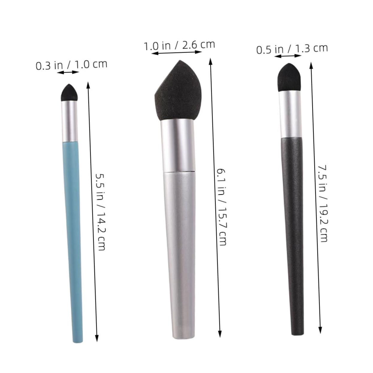 DOITOOL 3 Pack Sketch Gray Pen Blending Sponge Art Pen Sketch Drawing Tool for Artists School Students Beginners Oil Pastel Blending Stumps