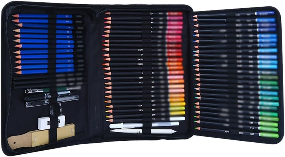 BERHUTJ 96 Sketching Color Lead Set Oil Pencil Painting Beginner Brush Art Tools