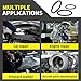 ZDBB 382 PCS SAE FKM Viton O Ring Assortment Kit 30 Sizes Fluorocarbon Oring for Aviation Car Engines Cylinders Hydraulic Plumbing Various Industrial Chemical High Temperature and Oil Resistance