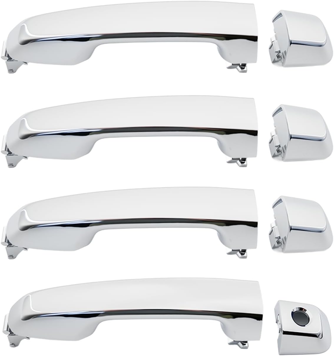 4PCS Exterior All Chrome Door Handles for 2010-2021 Toyota 4Runner Door Handle Lexus GX460 OE#69210-60100 69217-35050