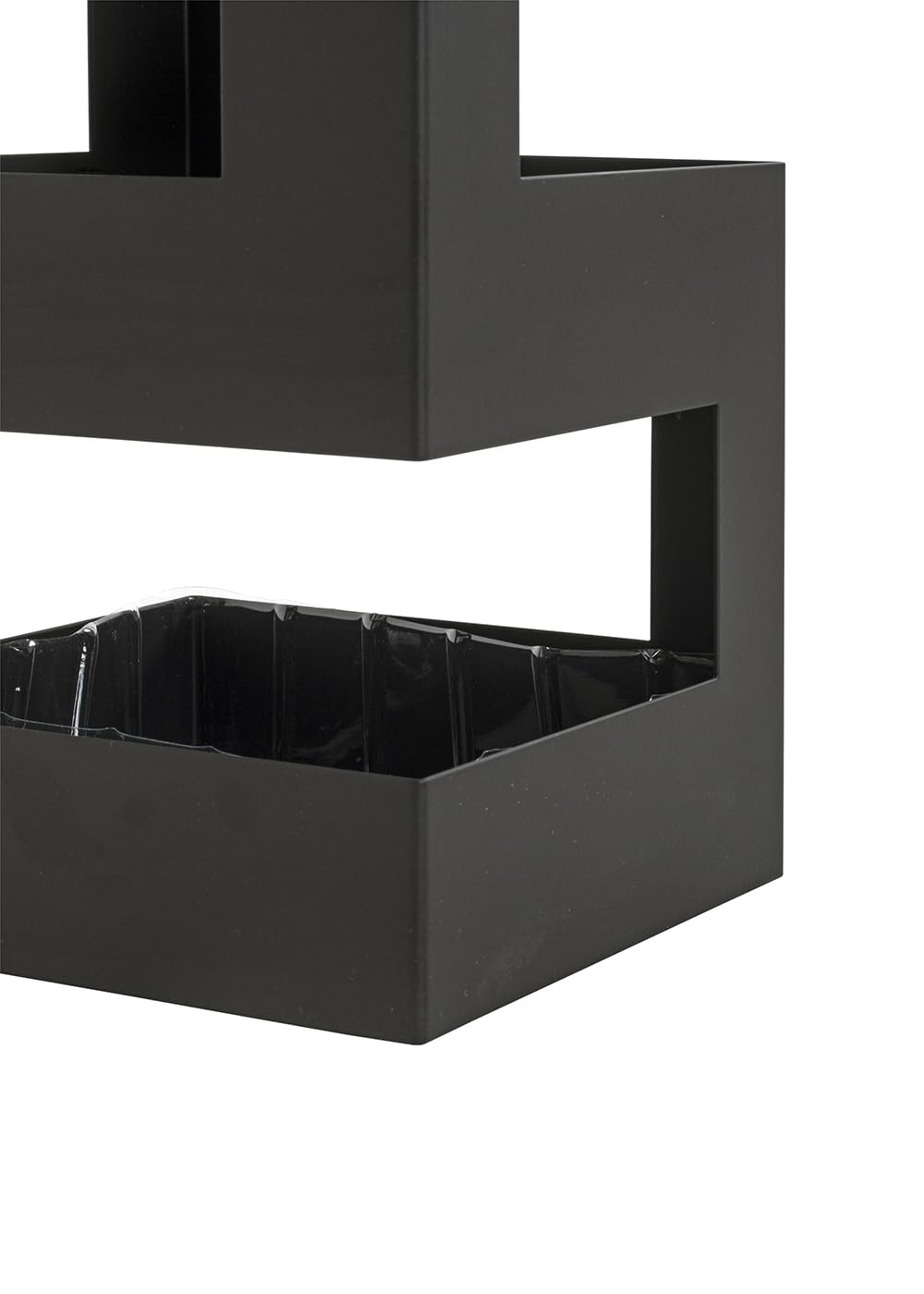 HAKU Portaombrelli Nero, Metallo - Dim. L 16 cm x A 48 cm x P 16 cm, Stile Moderno