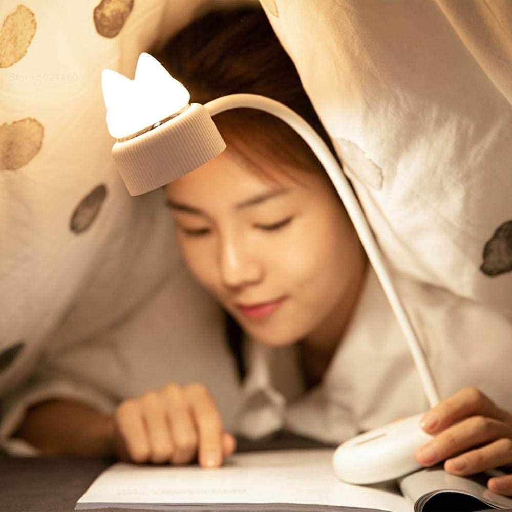Lampara Escritorio Lámpara LED De Escritorio Con Carga USB, Lámpara De Mesa De Lectura, Luz De Mesa De Oficina De Estudio, Luz De Noche De Noche Plegable Portátil Protección Ocular Lampara(Grün,Base s