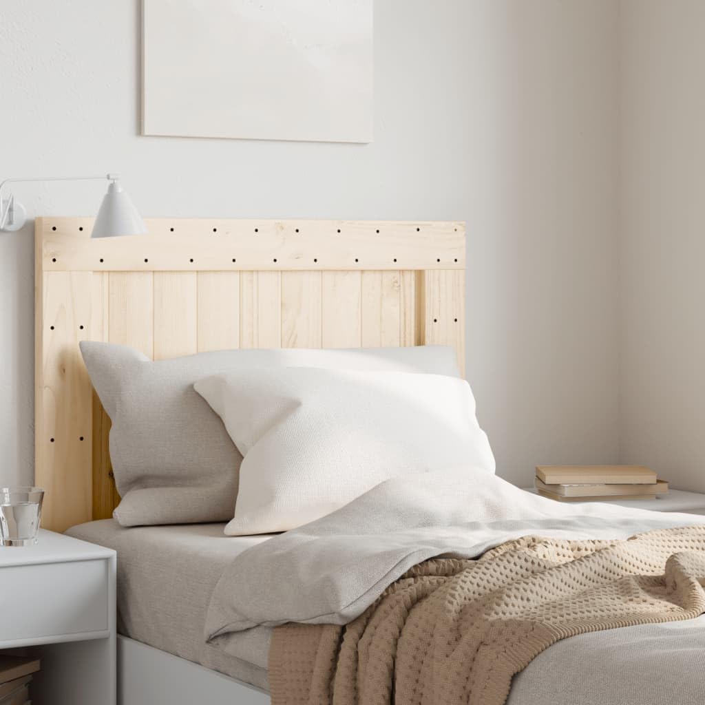 Cabecero de cama dormitorio Headboard for Bed 90 x 3,5 x 104 cm aspecto rústico cabecero función decorativa marco robusto y estable decoración de dormitorio soporte de espalda madera de pino