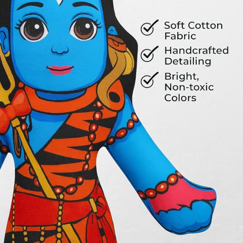Image of Shiv Nandi Soft Plush Toy for Kids | Educational Toy | Spiritual Gift for Boys & Girls | Learning & Play