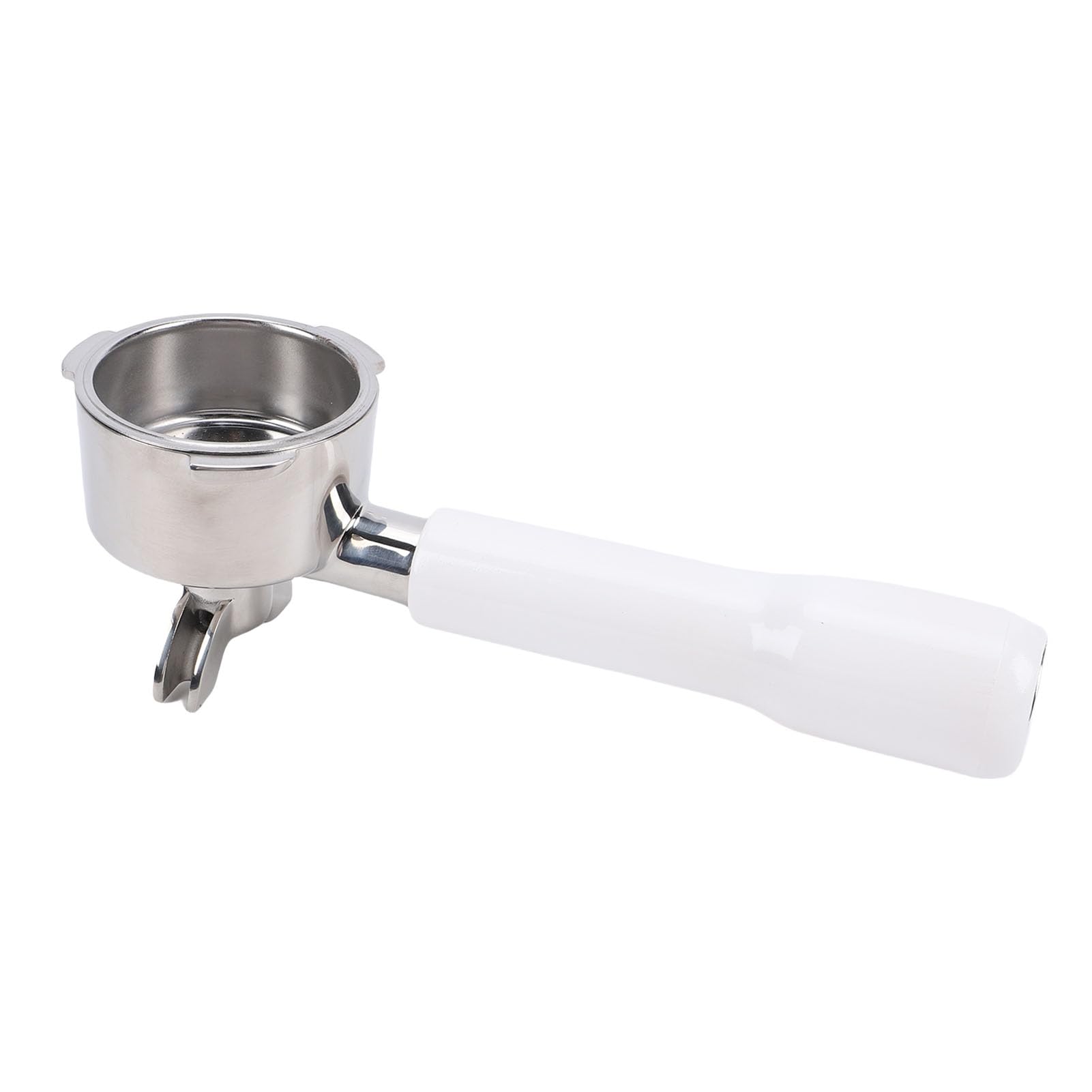 Zunate Portafiltro de café de 51 Mm, 3 Orejas, Acero Inoxidable SUS, Ajuste Universal para Máquina de Barsetto Mini CASABREWS Donlim Derlla ACA, Ergonómico Desmontable, Fácil de Limpiar, Negro (WHITE)