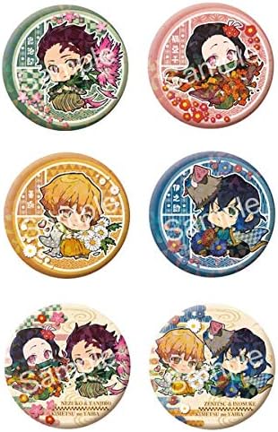 Amazon 鬼滅の刃 トレーディングホログラム缶バッジ 誕生花ver 6個入りセット アニメ 萌えグッズ 通販