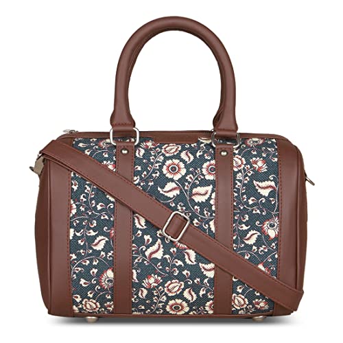 Image of ZOUK Vegan Leather Handmade Women's Handbags with double handles and detachable Sling Strap