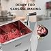 Valley Sportsman Meat Mixer, 4.2 Gallons 18 Pound Capacity, Manually Cranked or Motorized Sausage Mixer Machine for Mixing, Stainless Steel, Both Commercial and Household Use