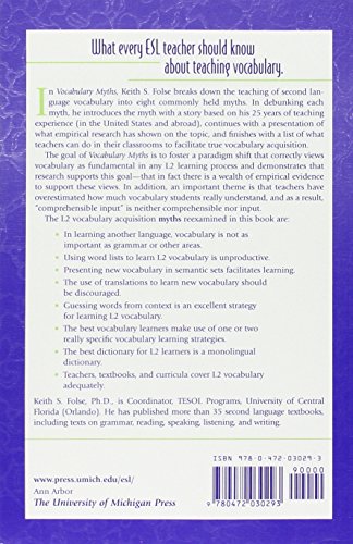 Vocabulary Myths: Applying Second Language Research to Classroom Teaching (The Myths Series) - Image 2