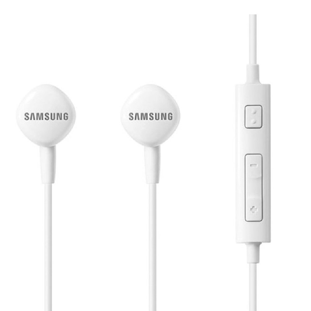 Samsung HS130 Wired Stereo Earbud 3.5mm universal headset with In-Line Multi-Function Answer/Call Button (White)