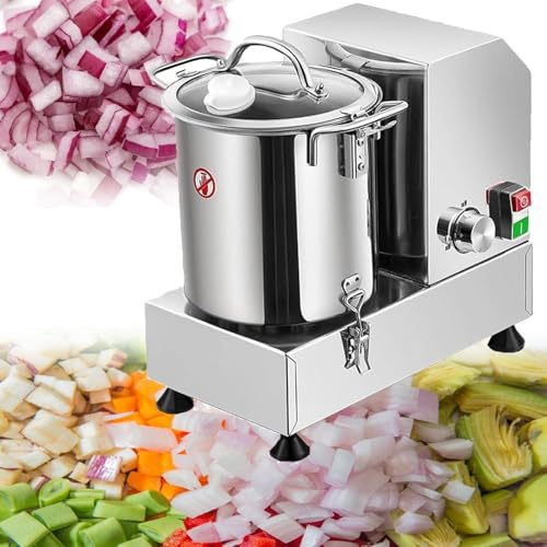 Commercial Food Processor 6/9/15L, Food Processor & Vegetable Chopper, Stainless Steel Onion Chopper, Speed Up To 3700 RPM Cabbage Cutter, Ginger Garlic Grater(15l)