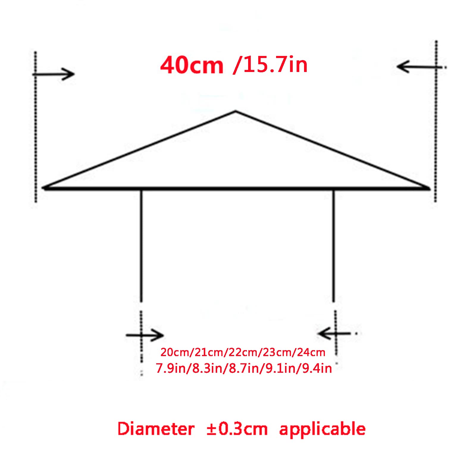 Comignolo, Cappello, Terminale Per Canna Fumaria Extractor Antivento Antipioggia in Acciaio Inox ,Comignolo Cappello, Cappuccio Per Camino,Fumaiolo Comignolo Cappello,d21cm*40cm/8.27in*15.75in