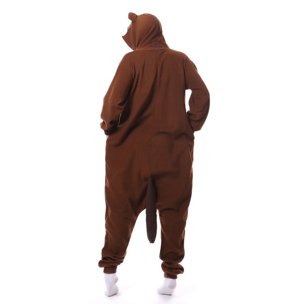 PENGMAI Bear Onesie Costumes Pajamas Women Men Animal Cosplay One Piece Halloween Xmas Homewear