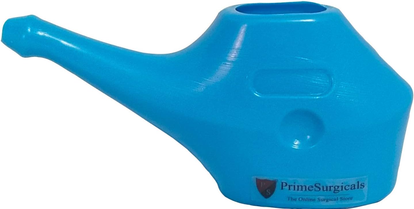 PrimeSurgicals Durable Plastic Jal Neti Pot (Sky blue)