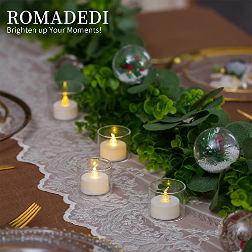 Votive Tea Light Candle Holders - Mini Clear Glass Tealight Holder As Candlelit Dinner Party Events Birthday Wedding Reception Centerpiece Decor Accessories, 10Pcs+Extra 2 #TOP1