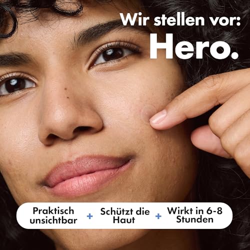 Mighty Patch Invisible+ Pickel-Patches von Hero Cosmetics, klare Hydrokolloid-Pflaster zur Akne-Behandlung, 39 Stück