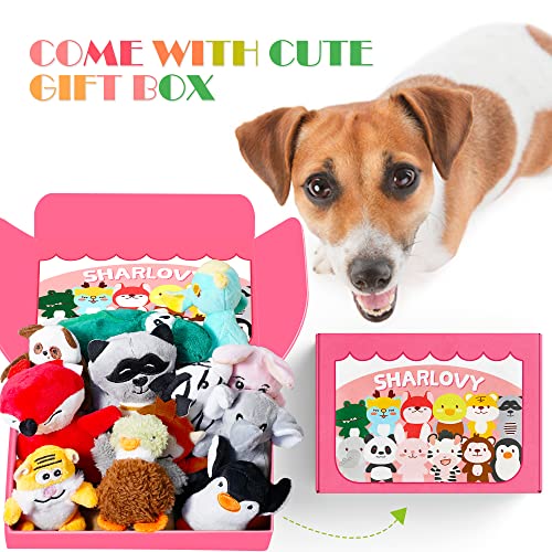 Dog Squeaky Toys For Small Dogs,Stuffed Animal Puppy Toys,Cute Puppy Chew Toys For Dog Teething Toys, Pet Toys For Small To Medium Dogs,Soft Dog Toys,Plush Dog Toy Pack 12 In Gift Box #TOP5