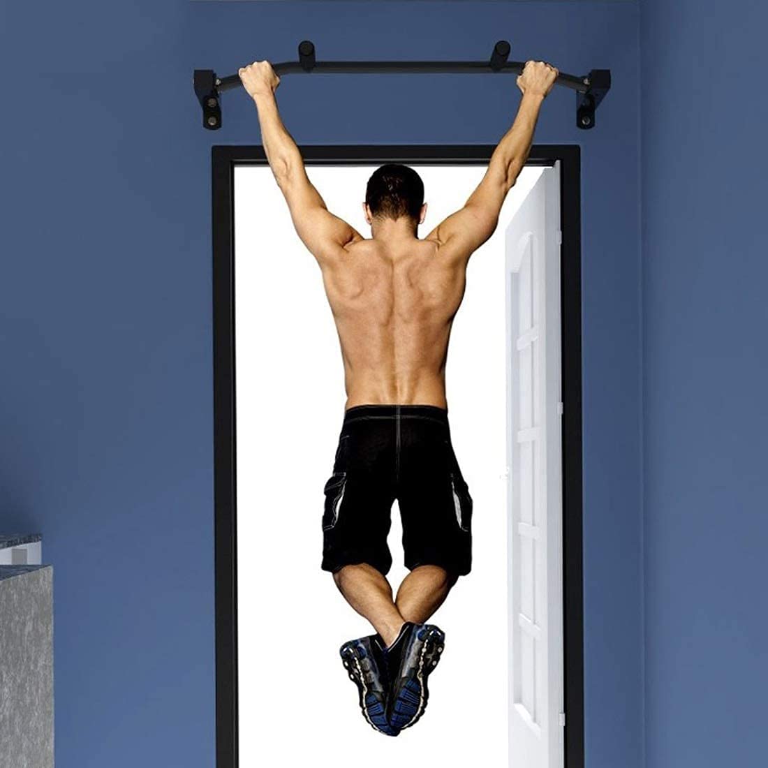 Klimmzugstange für Fitnesstraining für Männer und Frauen, Klimmzugstange, an der Wand montierter Seitenbalken, Reckstange, Fitnessgerät für Indoor-Sportübungen für Boxsäcke