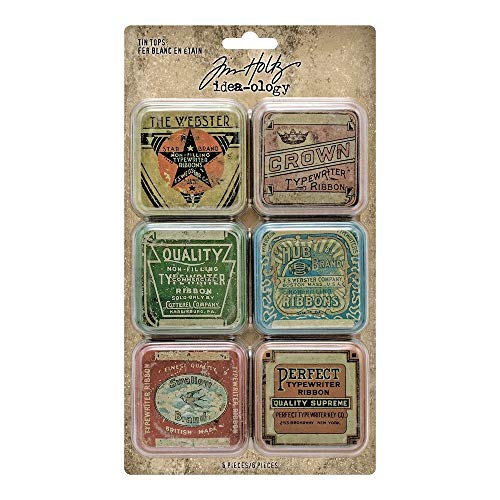 Tin Tops Idea-Ology 6/Pkg para decorar álbumes de fotos y recuerdos de viajes 2
