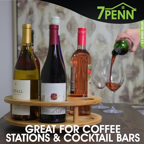 Coffee Syrup Organizer For Countertop 7 Bottle