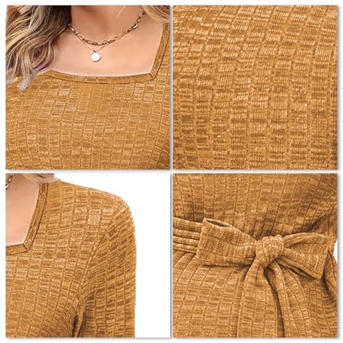 hohololo Umstandspullover Frauen Langarm Schwanger Oberteil Damen Tuniken Gestrickt Schwangerschaft Pullover