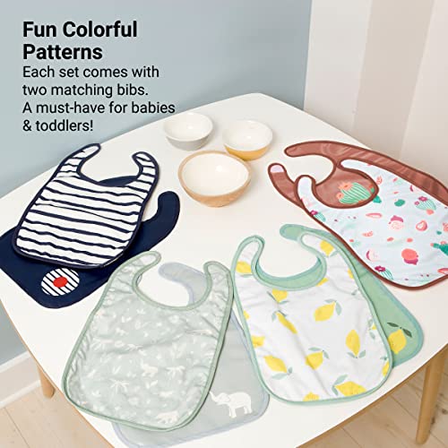 BabyToLove Set of 2 Bibs | Soft & Waterproof with a Hook & Loop Closure | Infant & Toddler Mealtimes4
