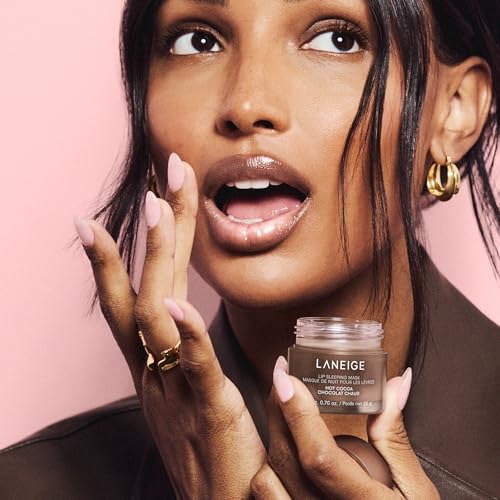 Image of LANEIGE Lip Sleeping Mask, Hot Cocoa: Nourishing Overnight Lip Treatment with Vitamin C, Shea & Murumuru Butter for Hydrating Dry, Flaky Lips