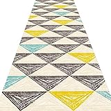 Geometrie Teppichläufer für Flur Balkone Treppe dauerhaft wasserdicht einfach zu reinigen 2 Arten anpassbare Größengröße: 1.4x1.0m Hall Rugs (Color : I, Size : 0.9x1.0m)
