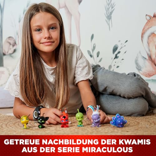 BANDAI - Miraculous - Pack mit 8 Kwamis – Mini-Figuren Sammlung - Spiel Schatulle Set mit 8 Kwamis - Kleine süße Miraculous Ladybug Figuren - Spielzeug ab 4 Jahren - P50532
