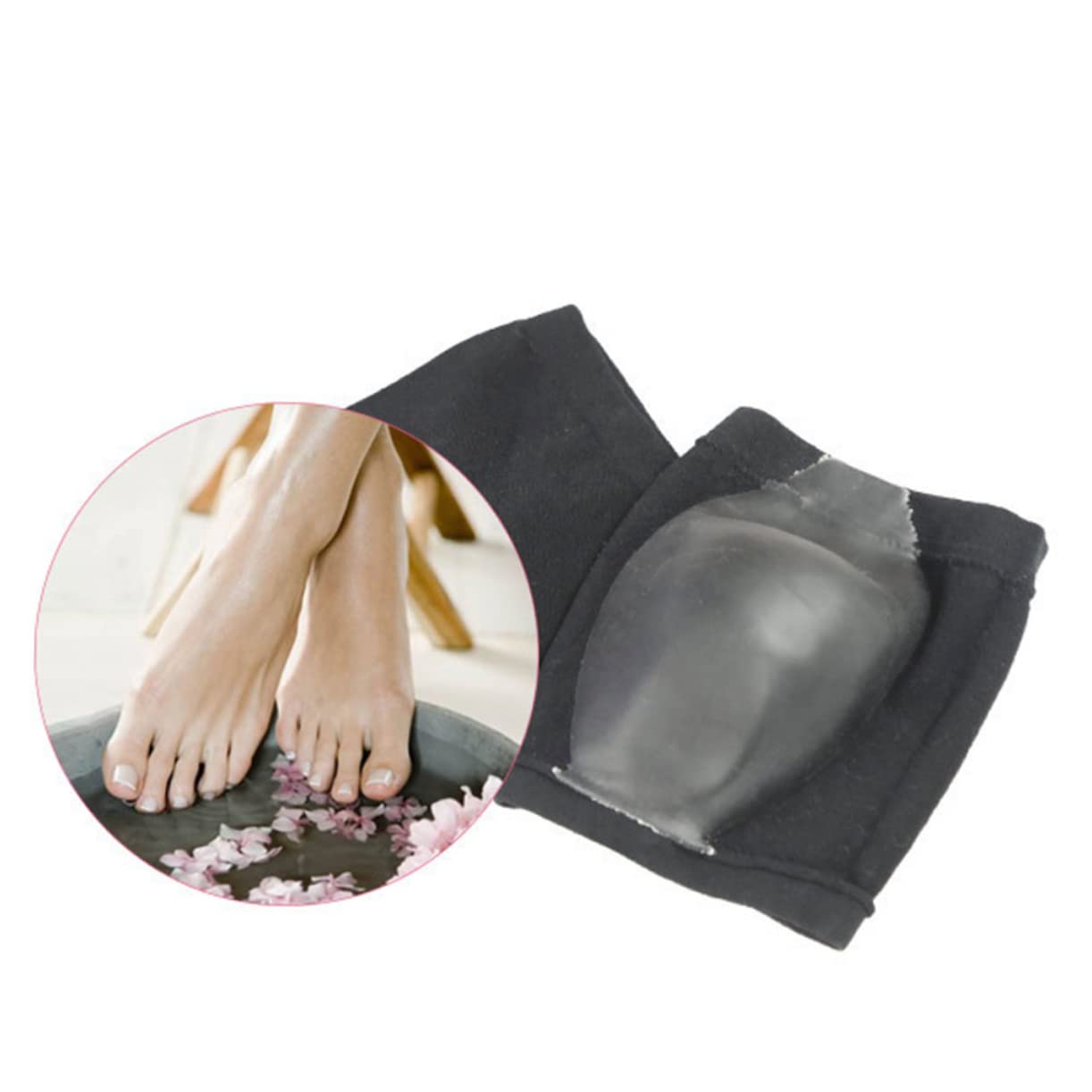 minkissy Foot Alignment Socks Women Anti-Cracking Gel Heel Socks for Running Walking Heel Shock Absorbers