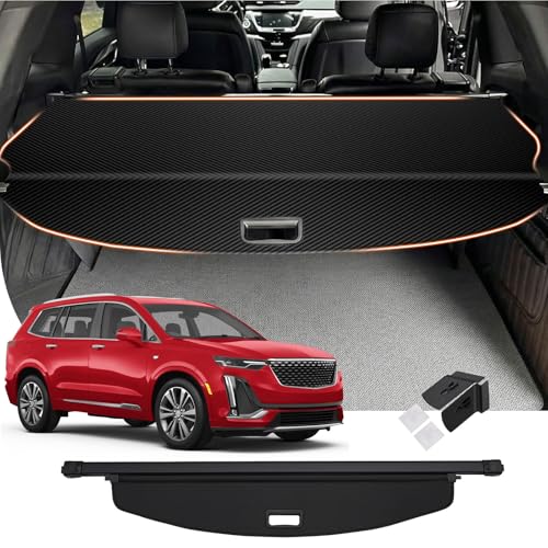 Image of Powerty Cargo Cover for 2019-2025 Cadillac XT6 Accessories, Carbon Fiber