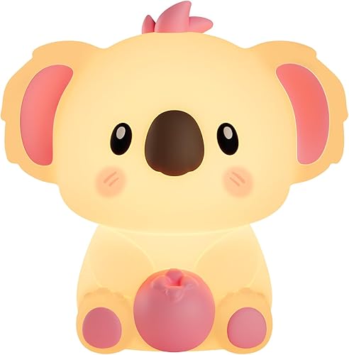 Miniatura 9 de Luz nocturna para niños con altavoz inalámbrico, portátil de 7 colores, lámpara de noche de tacto cálido regulable con control remoto, máquina de