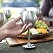 Deco Unbreakable 12 Oz Stainless Steel Wine Glasses (2 Pack)- Large Stemmed Matte Silver Wine Goblets - Reusable Indoor Outdoor Drinkware - Keeps Wine Chilled Longer - Great for Summer Pool Parties