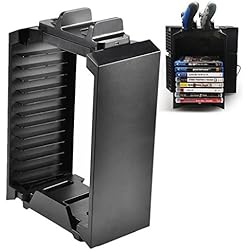 Ventilador Vertical Torre fosa Soporte de Torre de Juegos para Playstation 4 PS4, Soporte Ordenador de Discos de Juego, Estación de Carga de Controlador, Enfriador Refrigerador para PS4