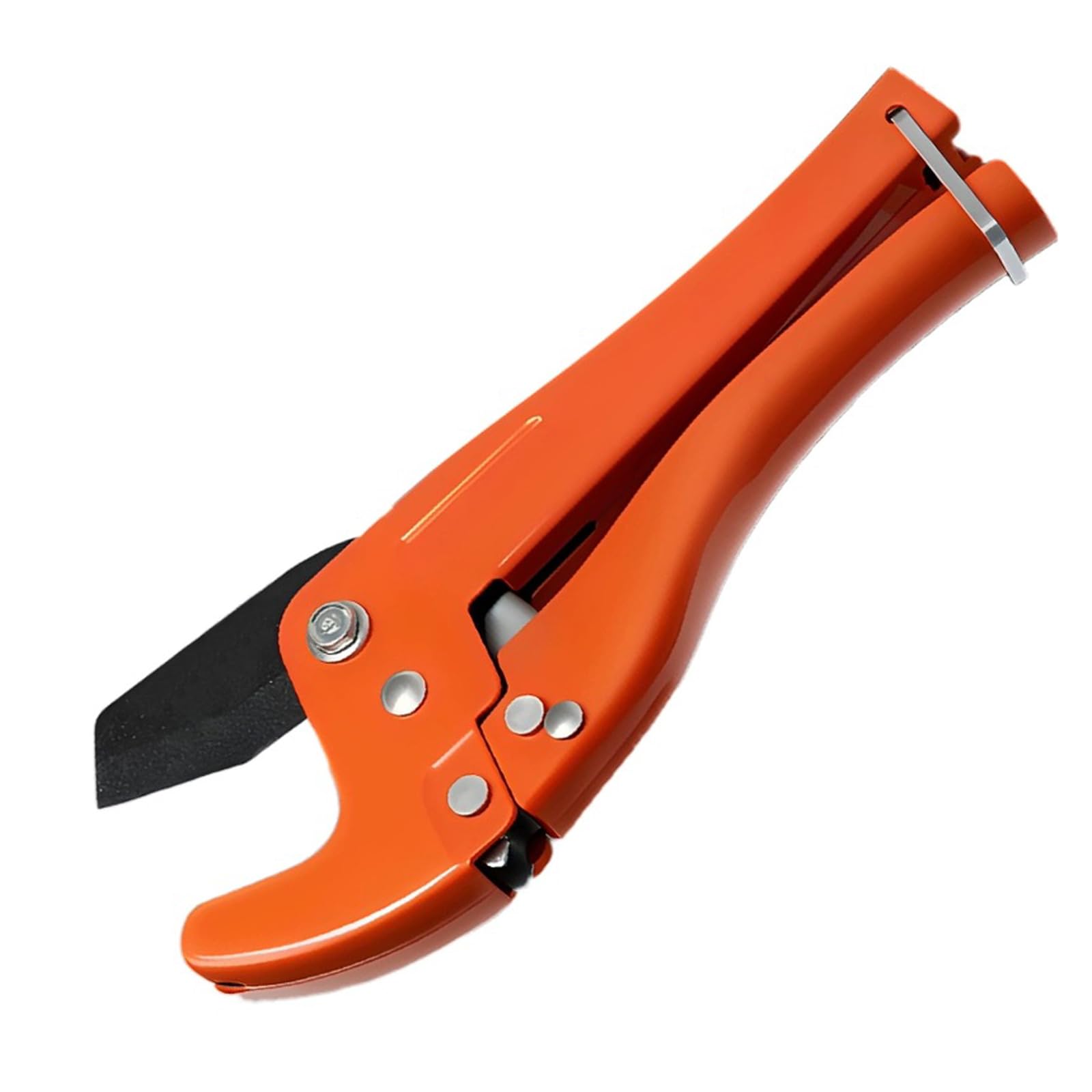 42mm PVC Pipe Cutter, Plastic Pipe Cutter, Heavy Duty Ratchet Pipes Cutters for Cutting PVC PEX PPR Plumbing Plastic Rubber Hoses Plastics Pipes Cutters with Non-Slip Handle